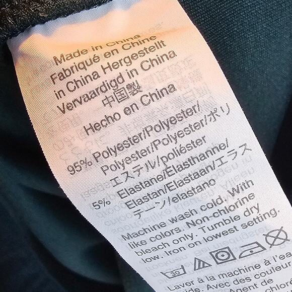 Madewell Faux Wrap Long-Sleeve Side-Tie Mini Stretch Dress Green Size XL - Picture 13 of 13